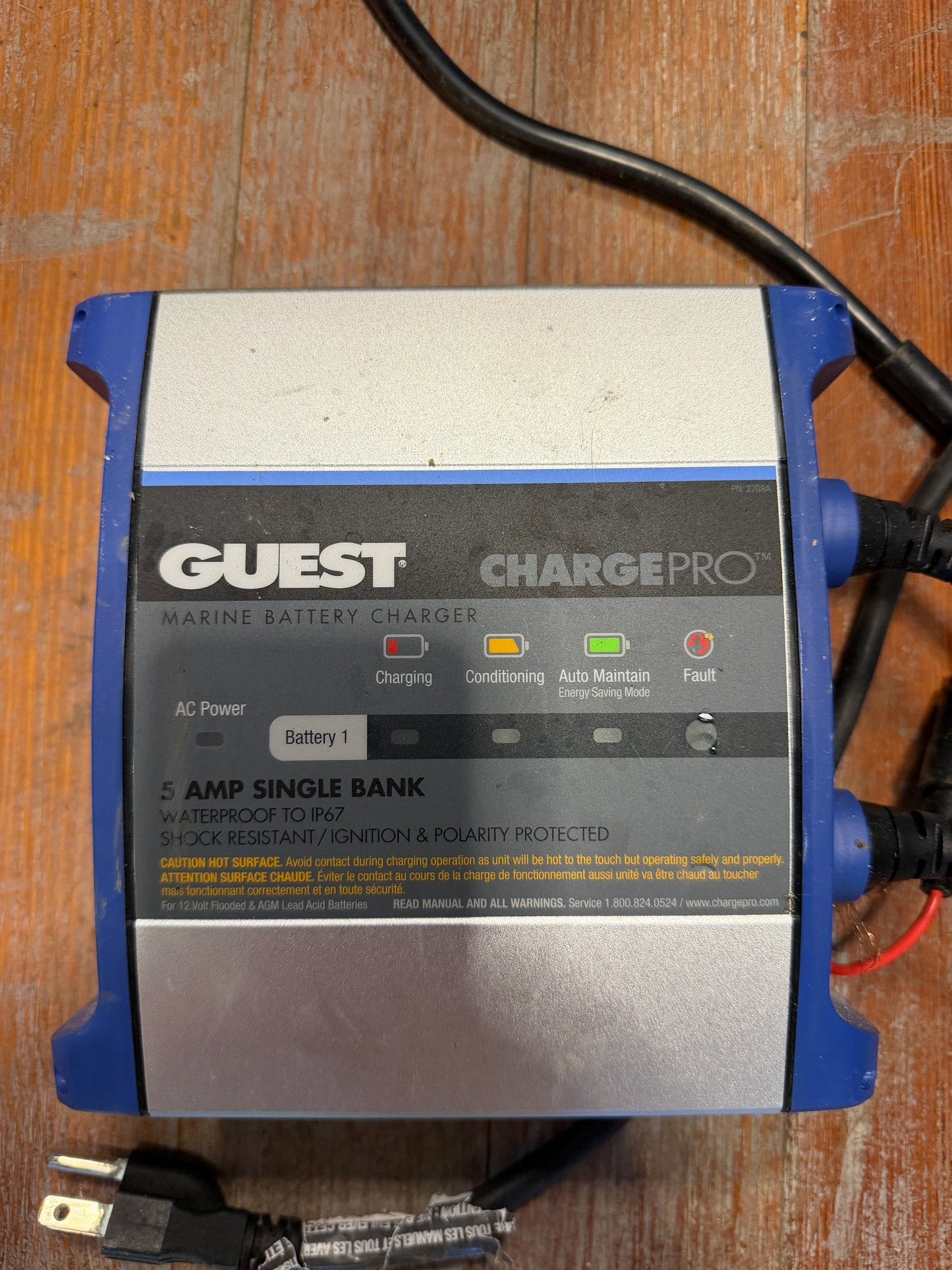 Guest Charger 5 AMP 1 Bank Battery Charger