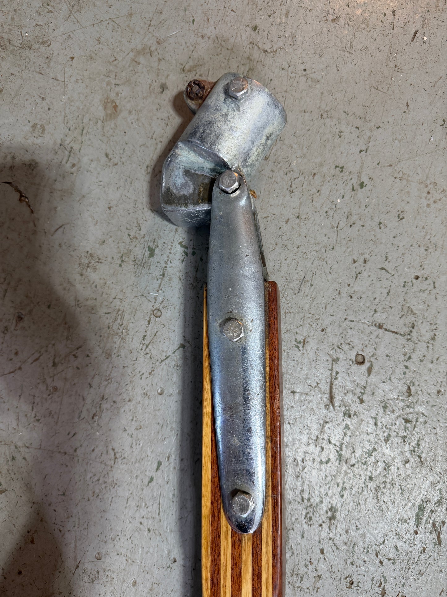 45 1/4" Long Tiller Handle With Tiller Strap & Rudder Cap --#28