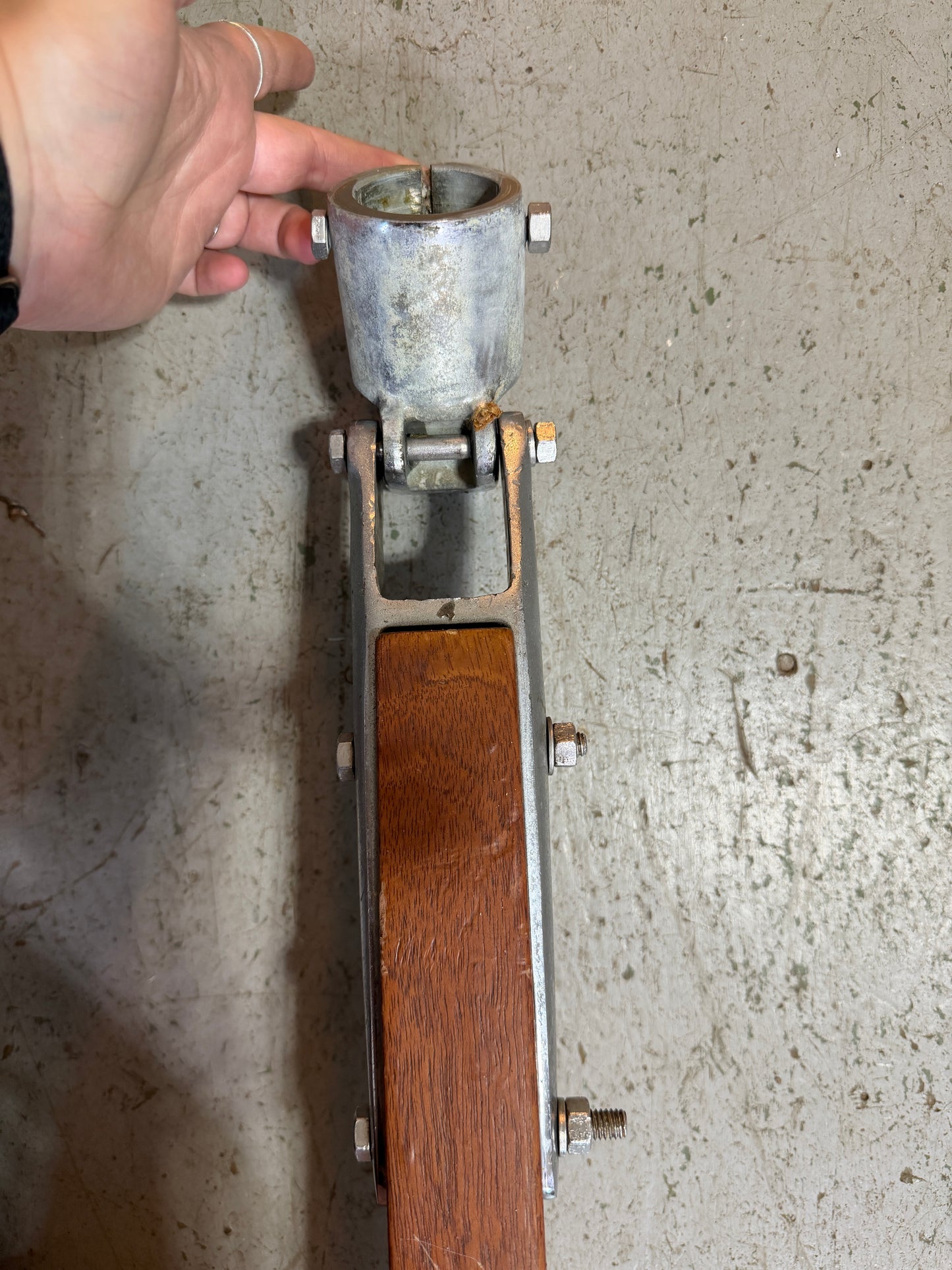 45 1/4" Long Tiller Handle With Tiller Strap & Rudder Cap --#28