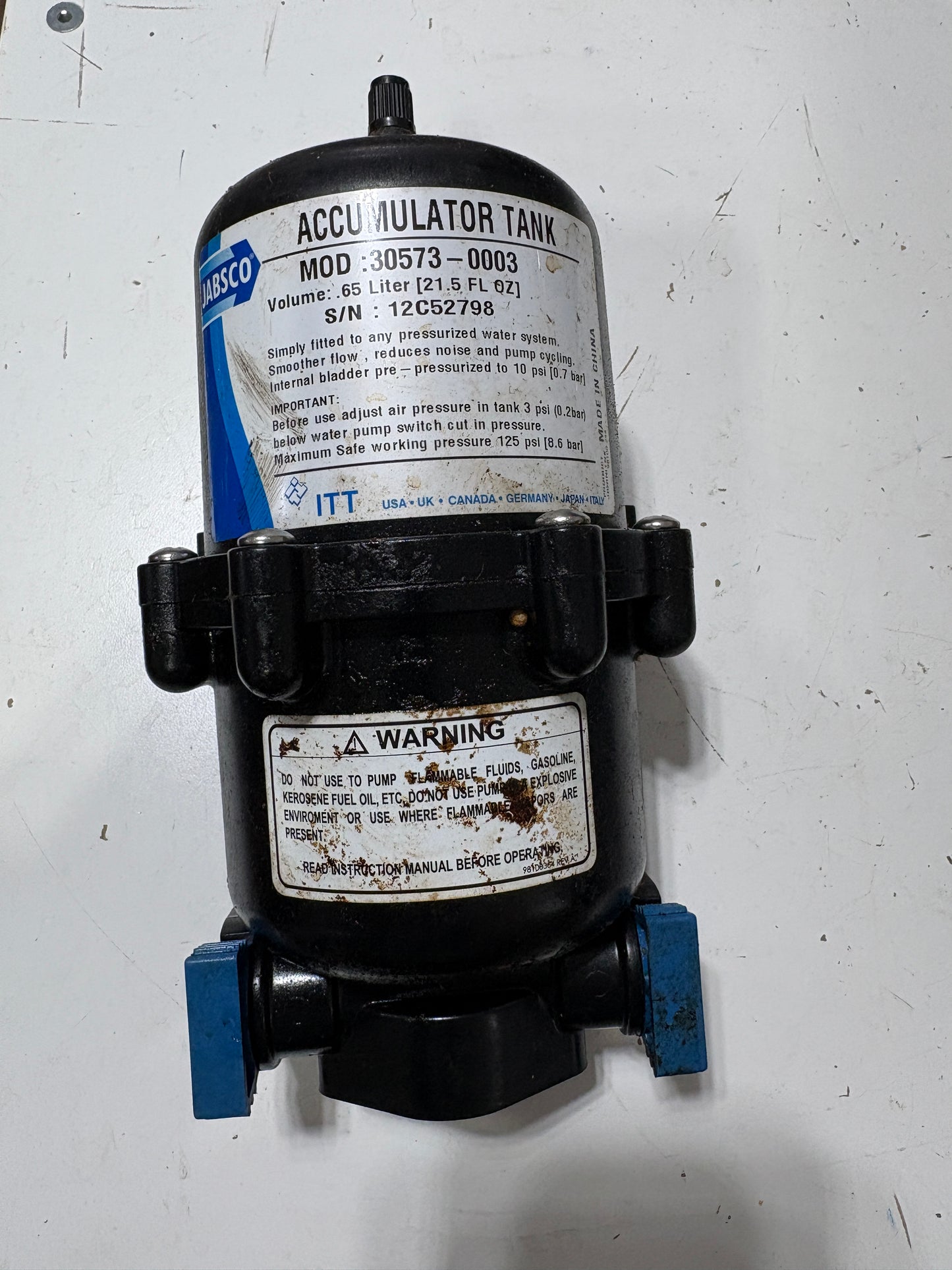 Accumulator Tank MOD: 30573-0003