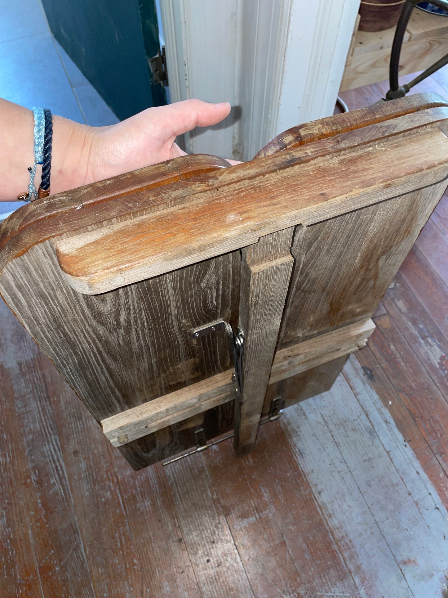 Teak Cockpit Table With Folding Leaves- OFF C&C 43