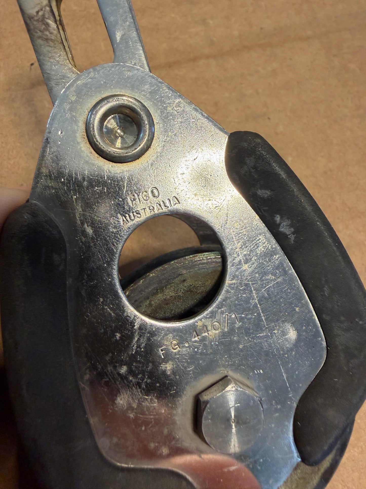 PAIR Fico 2 1/4" Bronze Sheave 1/4" Wire Diameter Blocks