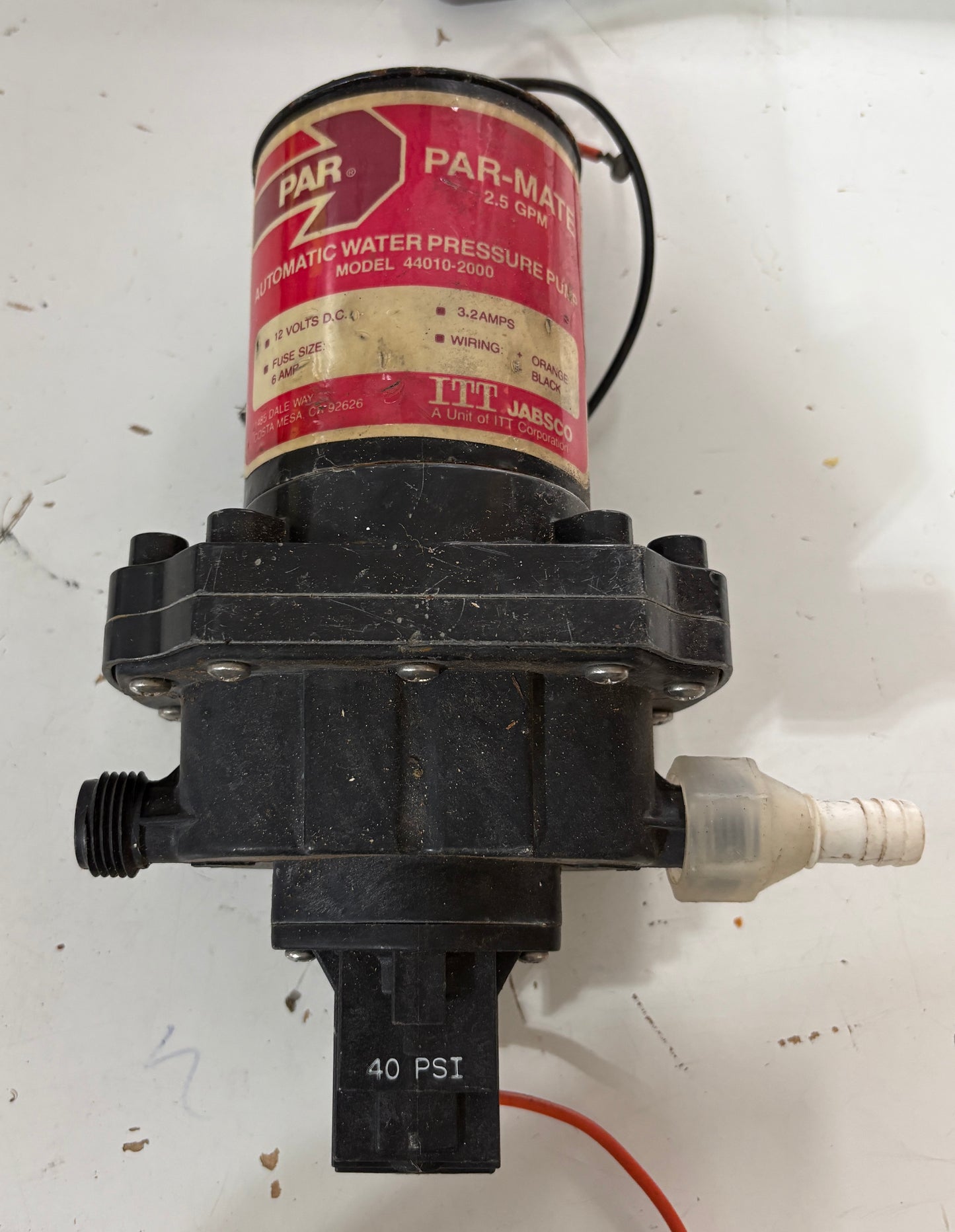 Par-Mate 2.5 GPM Automatic water Pressure Pump Model 44010-2000