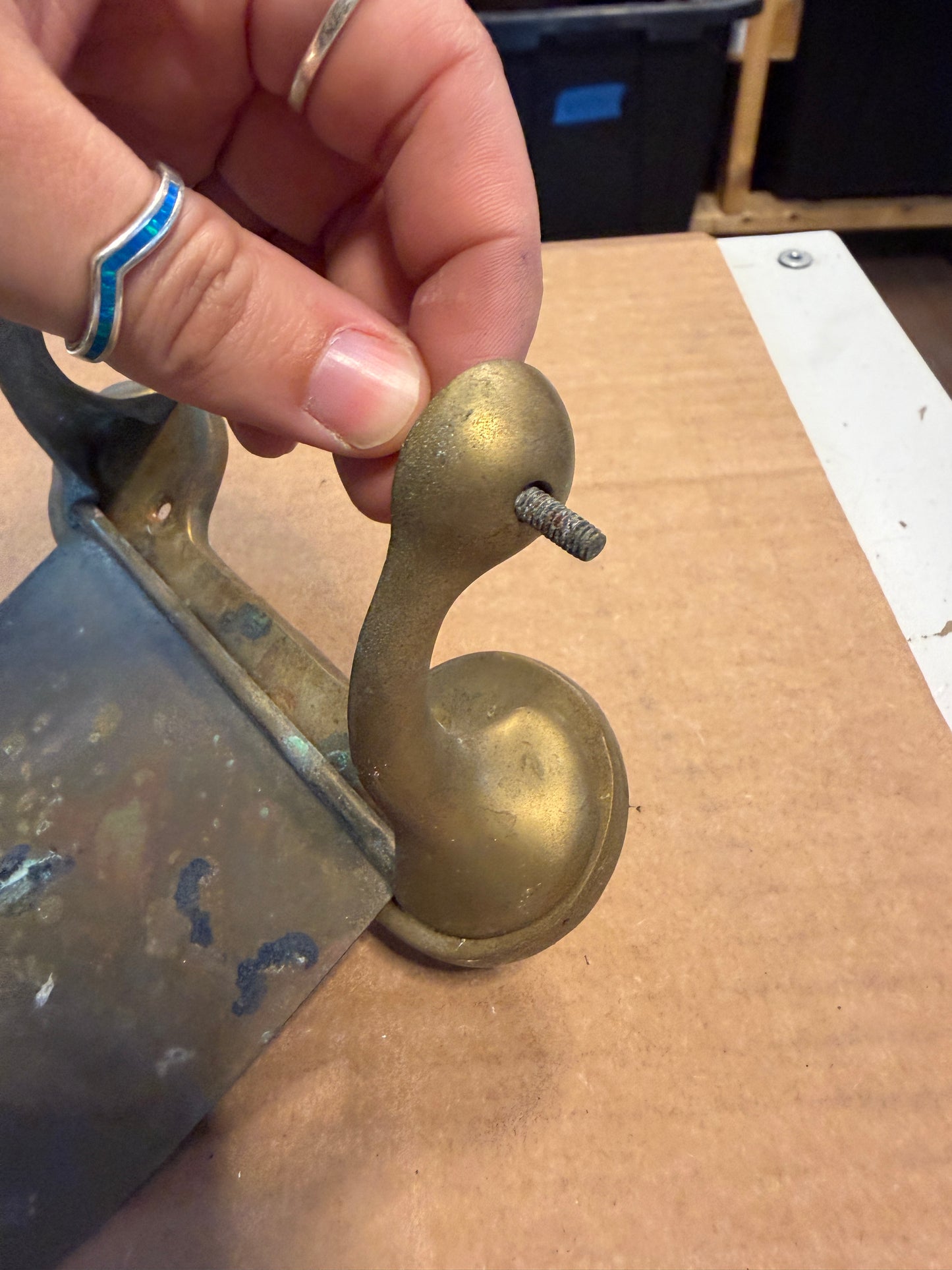 Vintage Brass Toilet Paper Holder