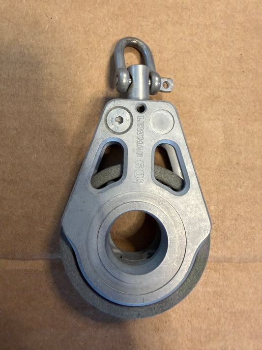 Lewmar 60I Single Sheave Swivel Block - 2 3/8" Sheave - 1/2" Line