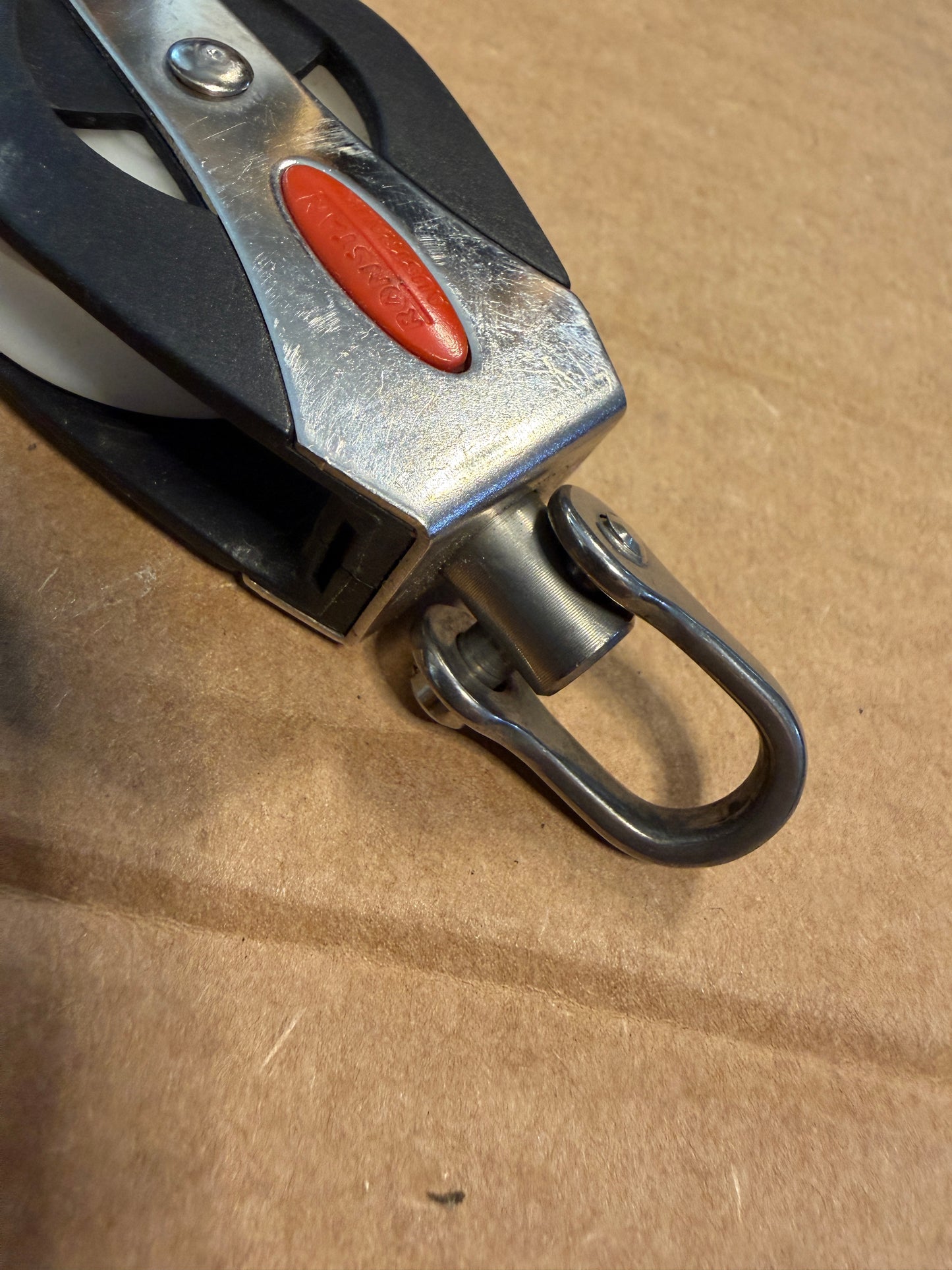 Small Ronstan 1 5/8” Sheave 3/8” Line Block