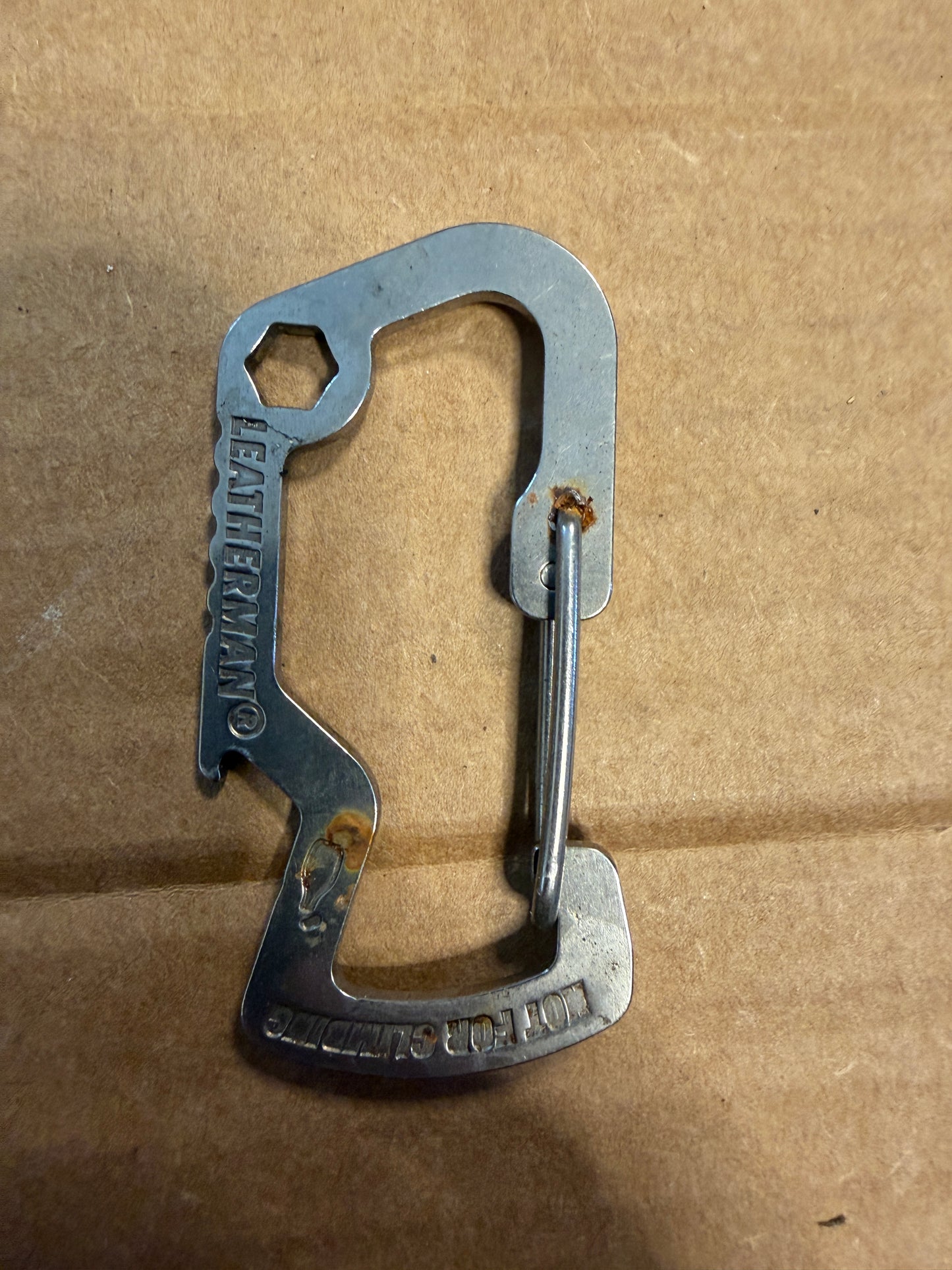 Weatherman Carabiner Keychain / Bottle Opener