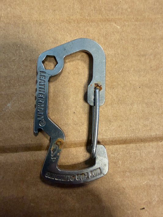 Weatherman Carabiner Keychain / Bottle Opener
