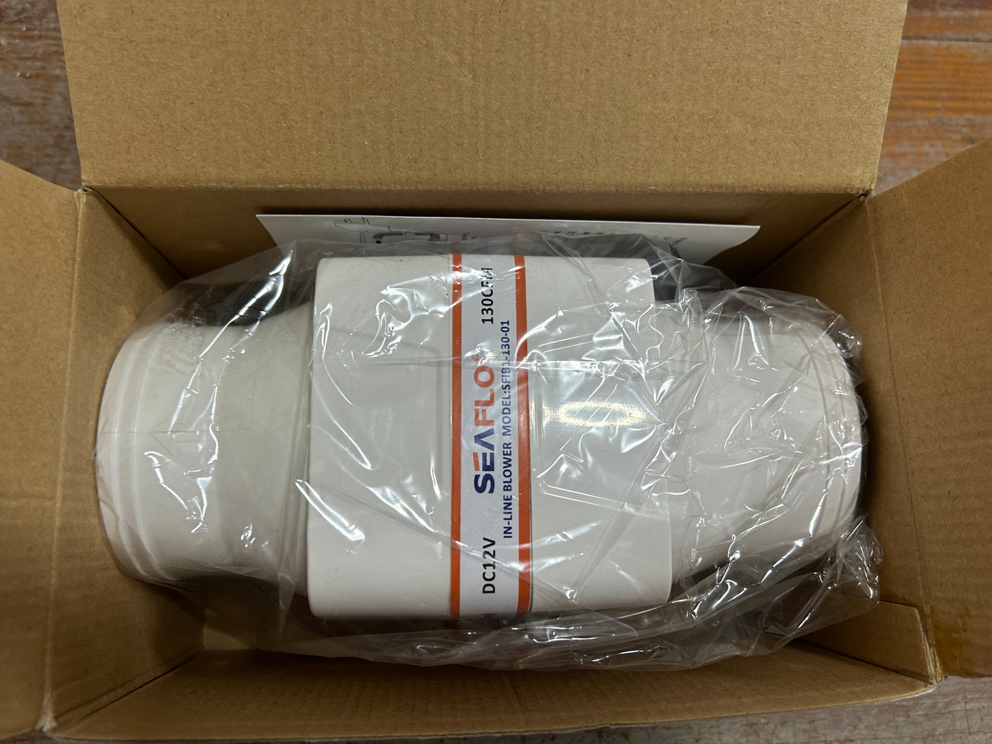 SEAFLO IN-LINE BLOWER model #SFIB1-130-01 BRAND NEW
