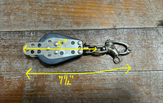 Harken Single Swivel Ratchet Block with Snap Shackle
