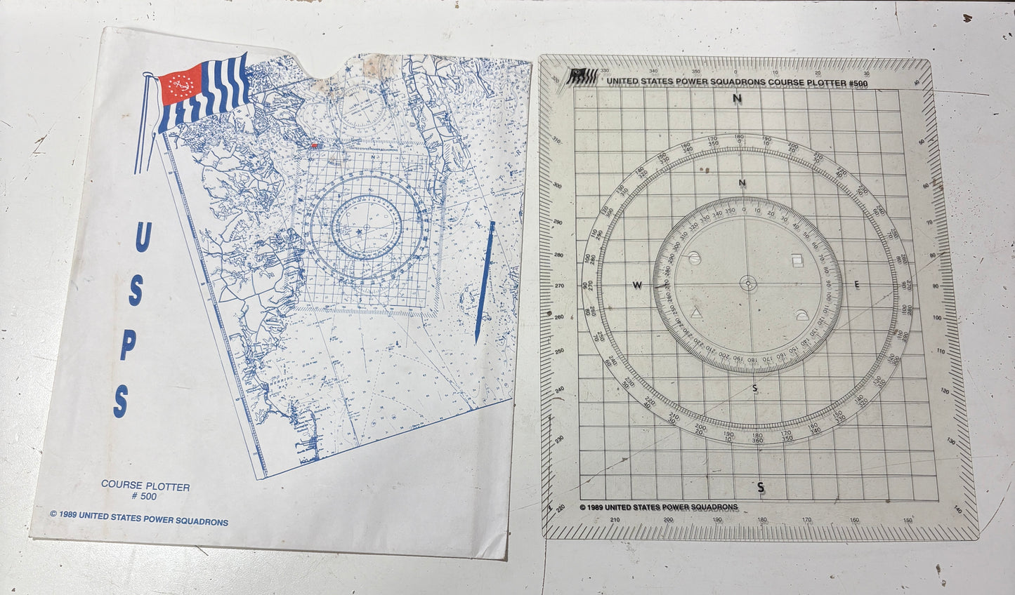 USPS COURSE PLOTTER #500, 1980s Chart Navigation Plotter