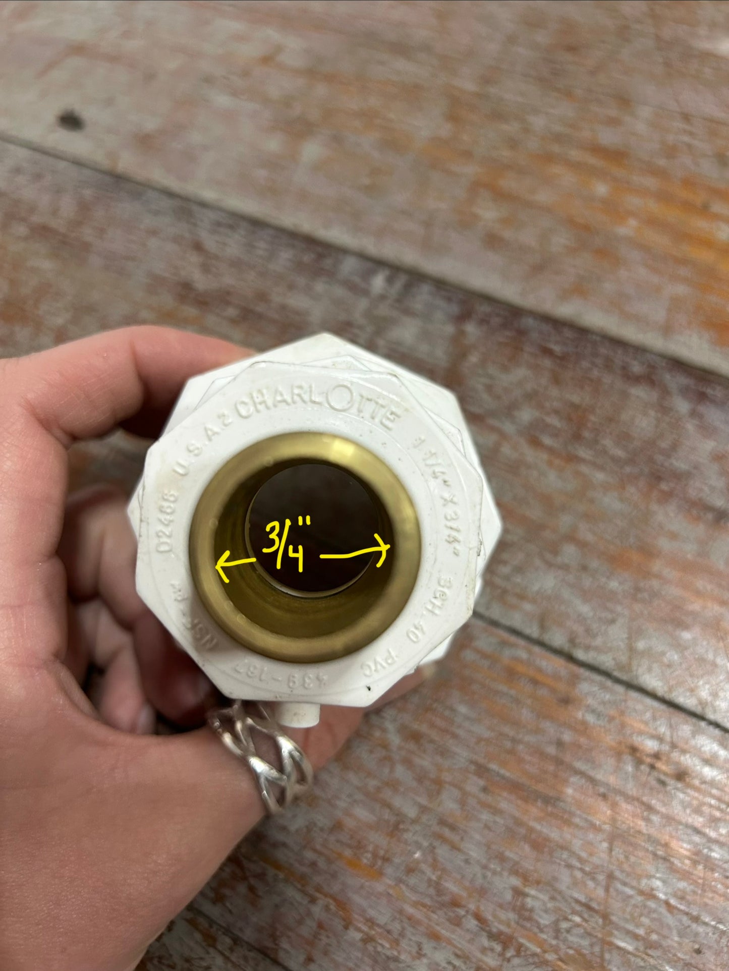 Marine PVC Thru-Hull Fitting 1-1/4” x 3/4” – Charlotte Pipe