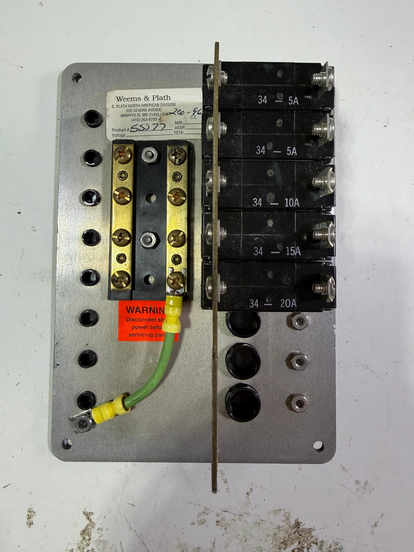 Weems & Plath AC/DC Accessory Panel - NEW