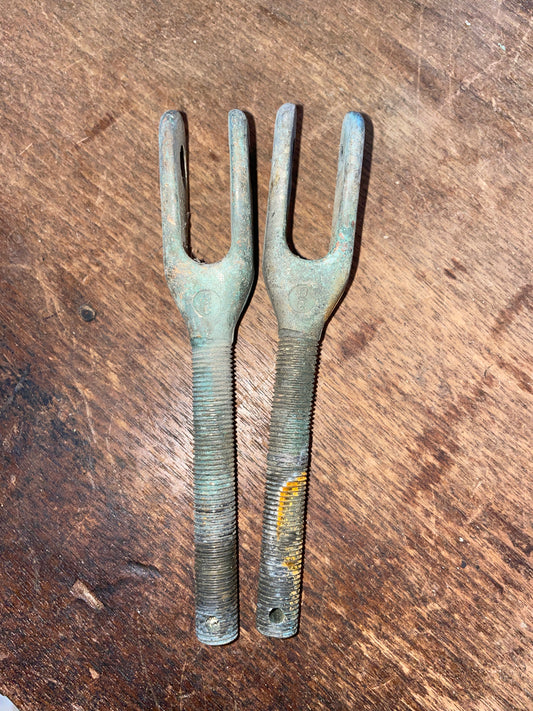 PAIR Merriman Bronze 3/8” Turnbuckle Jaw Ends