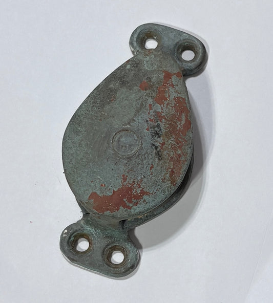 Bronze Cheek Block 2" Sheave 1/2" Line