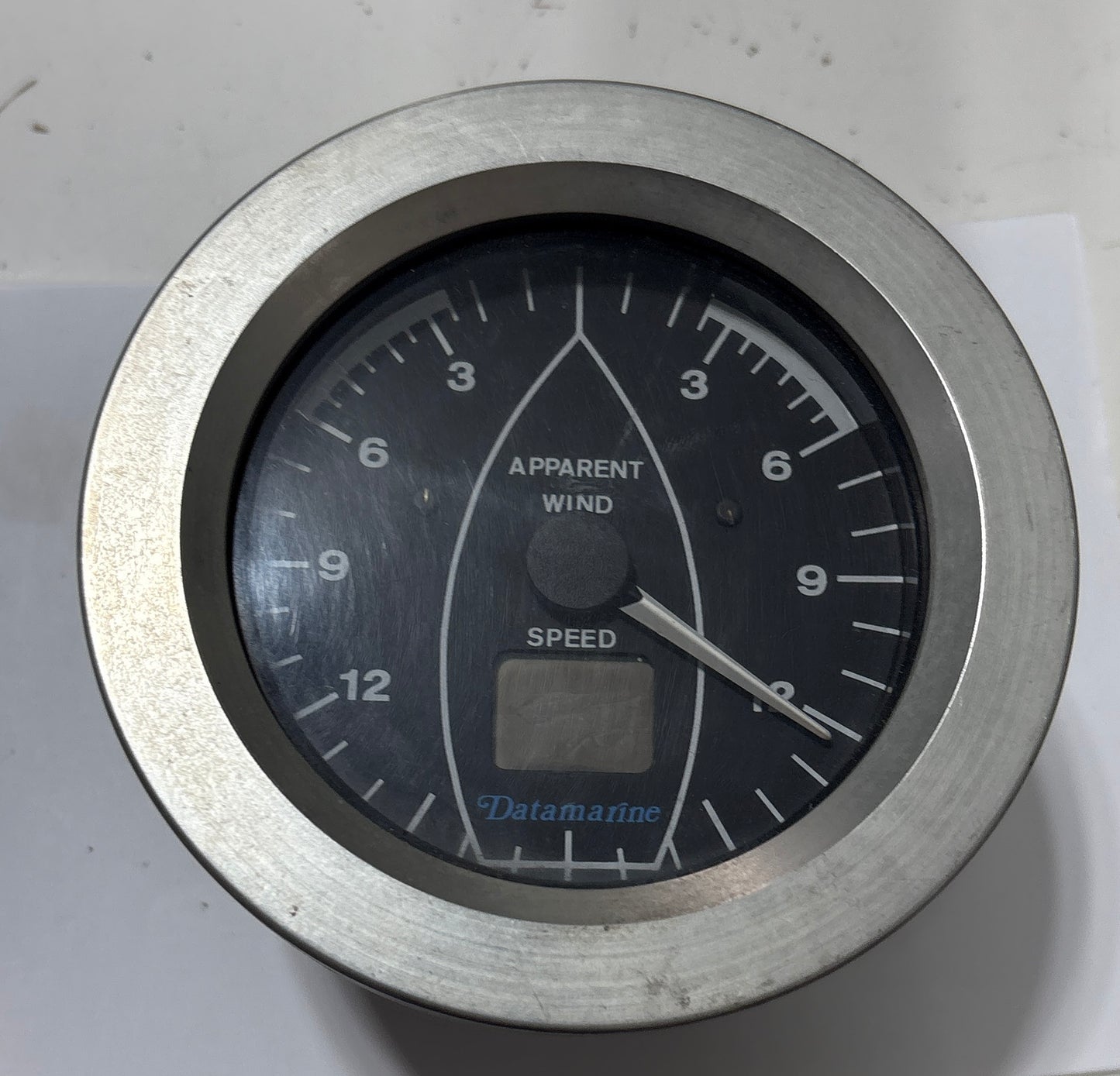 Datamarine Apparent Wind Speed Gauge Meter Model LX360 SN 010689