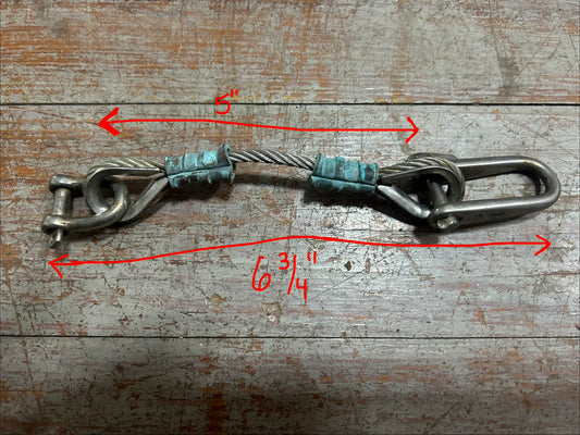 6¾” Stainless Steel Wire Rope Shackle