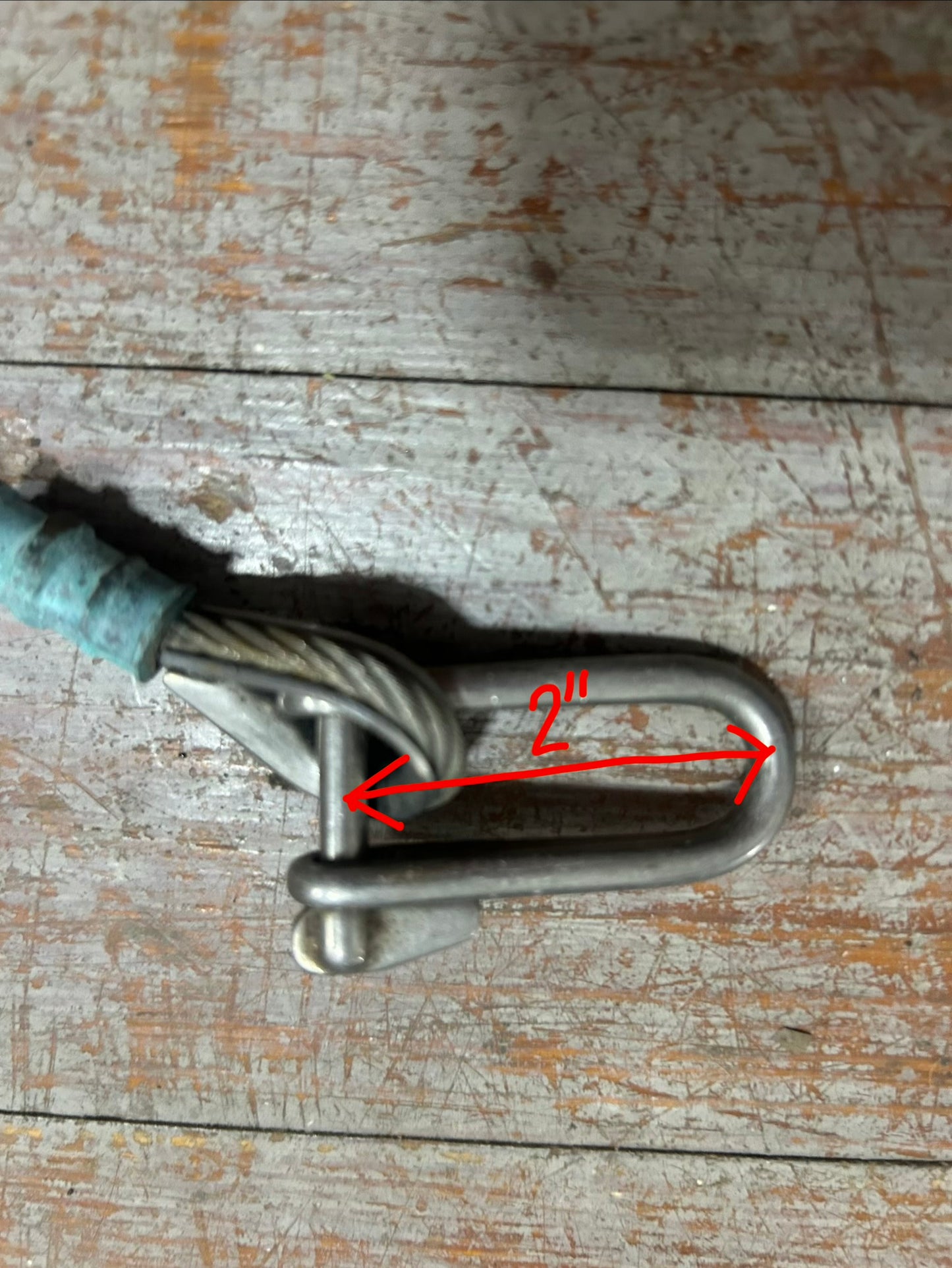 6¾” Stainless Steel Wire Rope Shackle