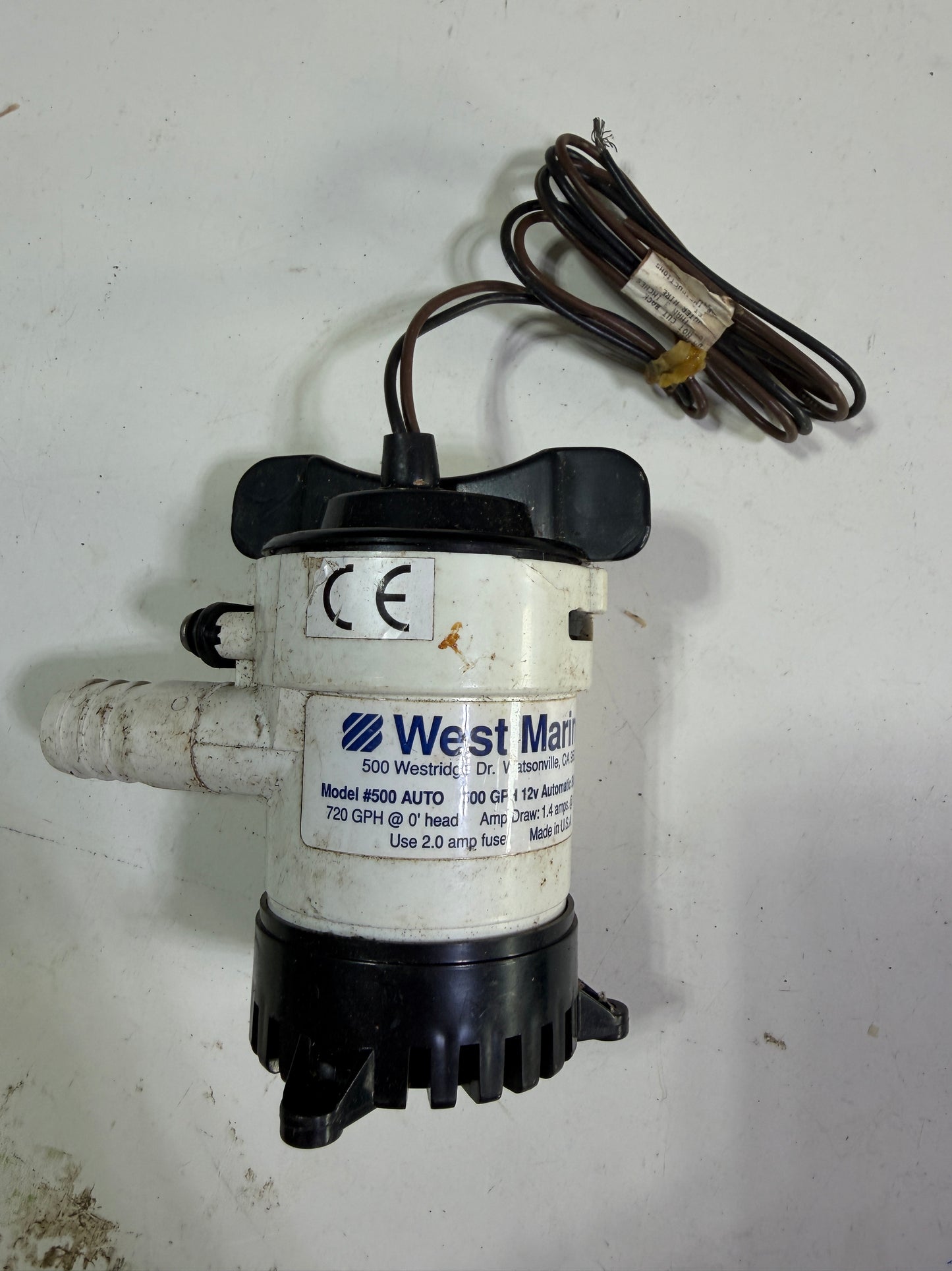 West Marine 500GPH 12V Bilge Pump