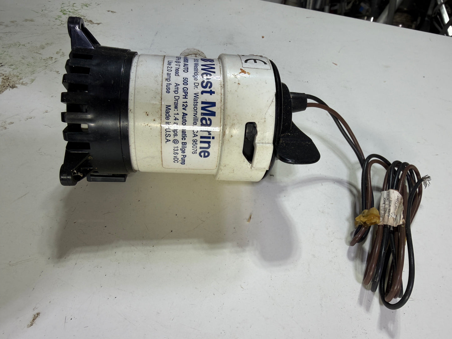West Marine 500GPH 12V Bilge Pump