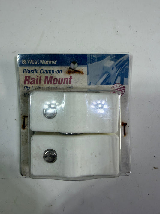 West Marine Plastic Clamp-on Rail Mount- 1" Tubing Diameter - NEW