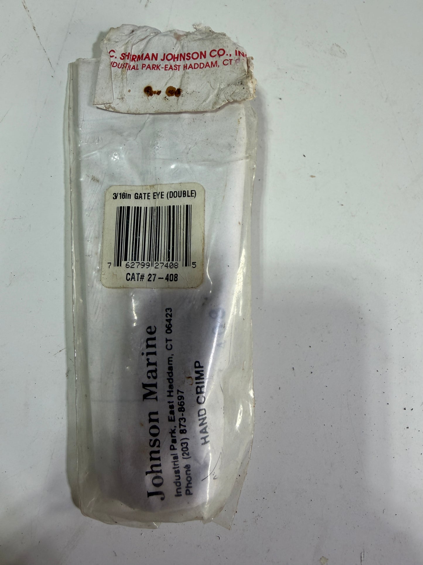 Johnson marine 3/16" Double Gate Eye - NEW