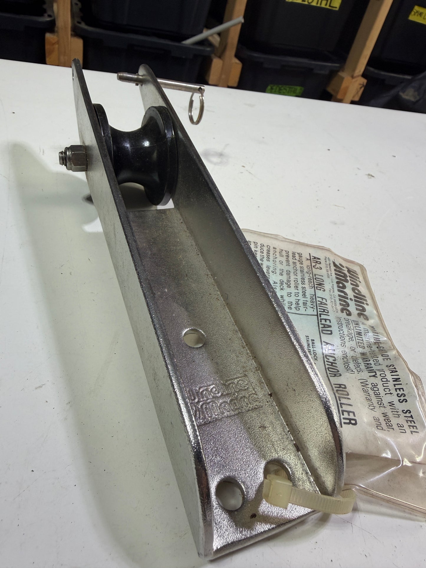 windline AR-3 Long Fairlead Anchor Roller - NEW