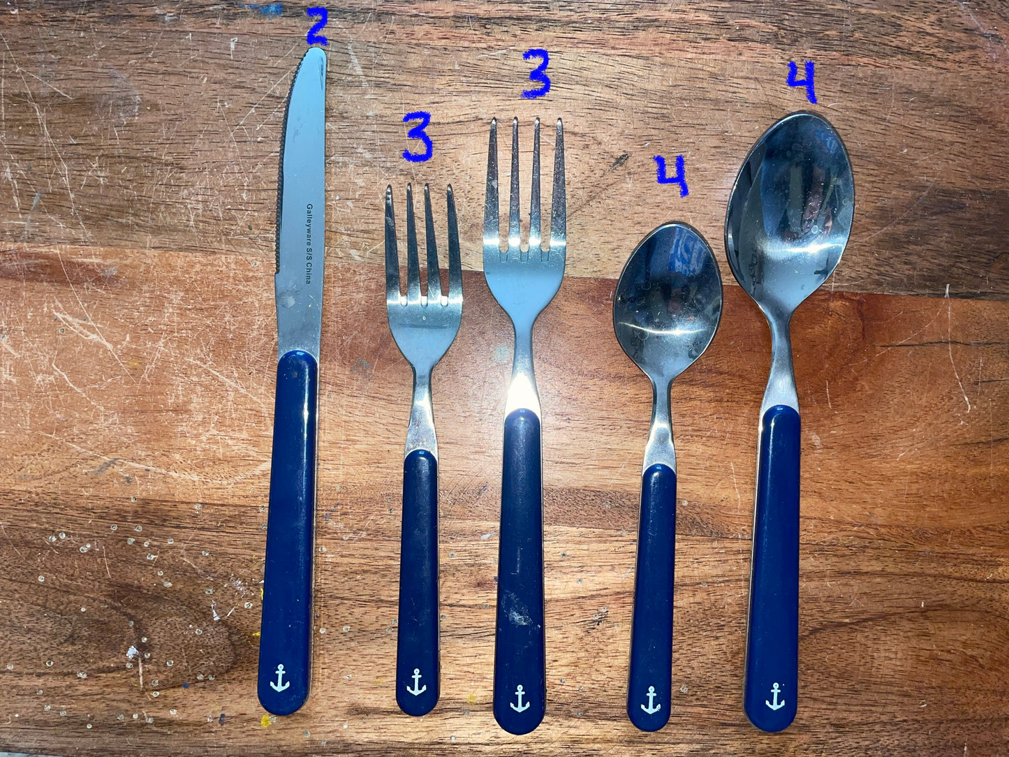 Anchor Silverware Set - Not Complete