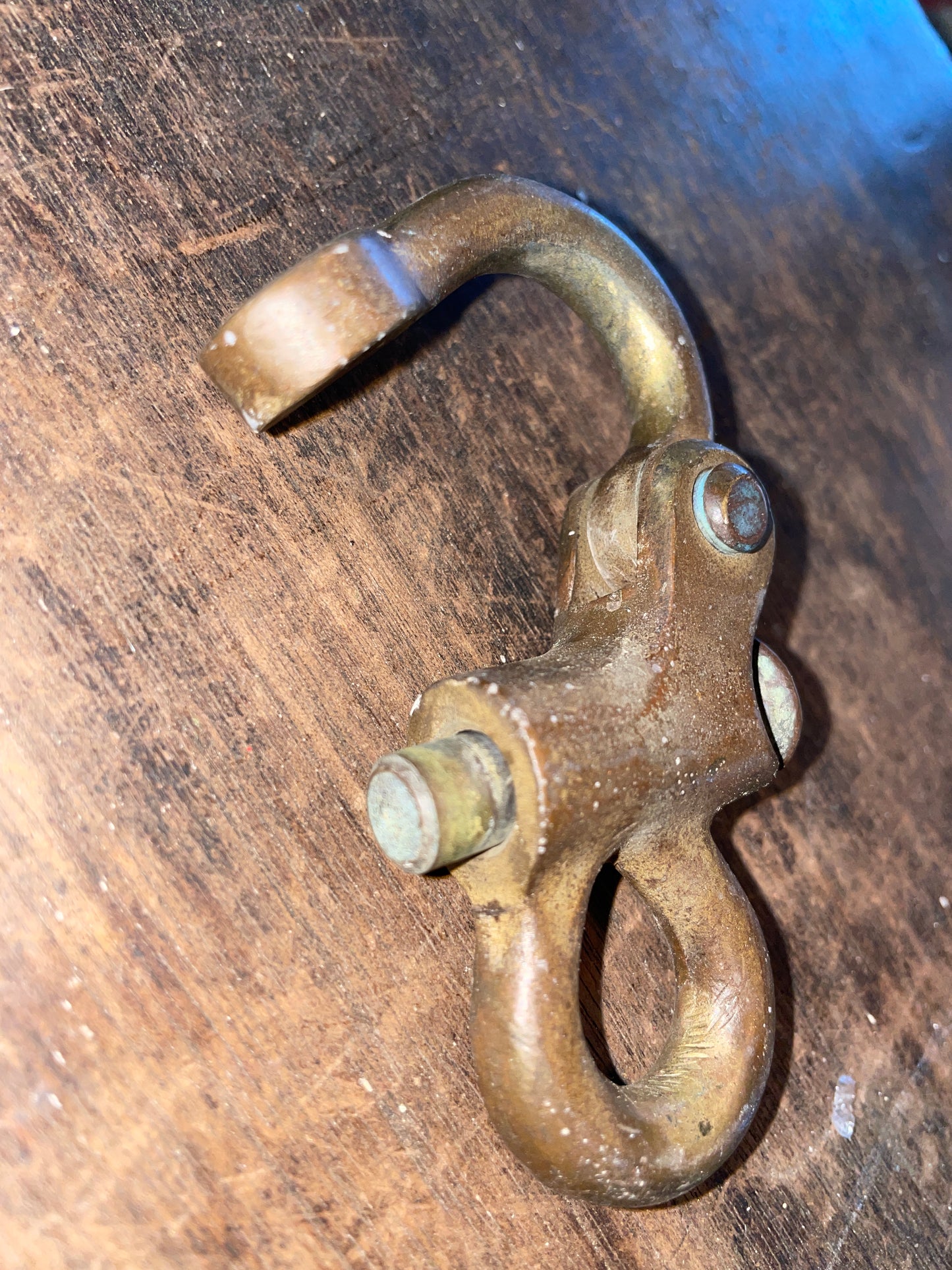 Solid Bronze Fixed Shackle- 9/16”