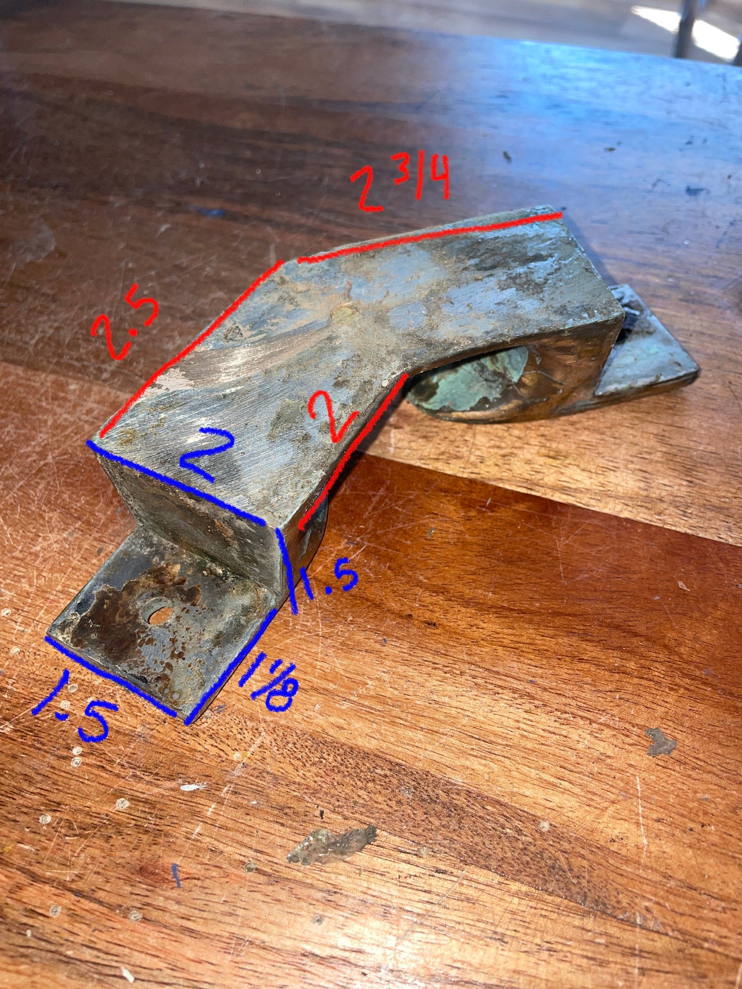 Columbia 40 Bronze Angled Chock Cleat