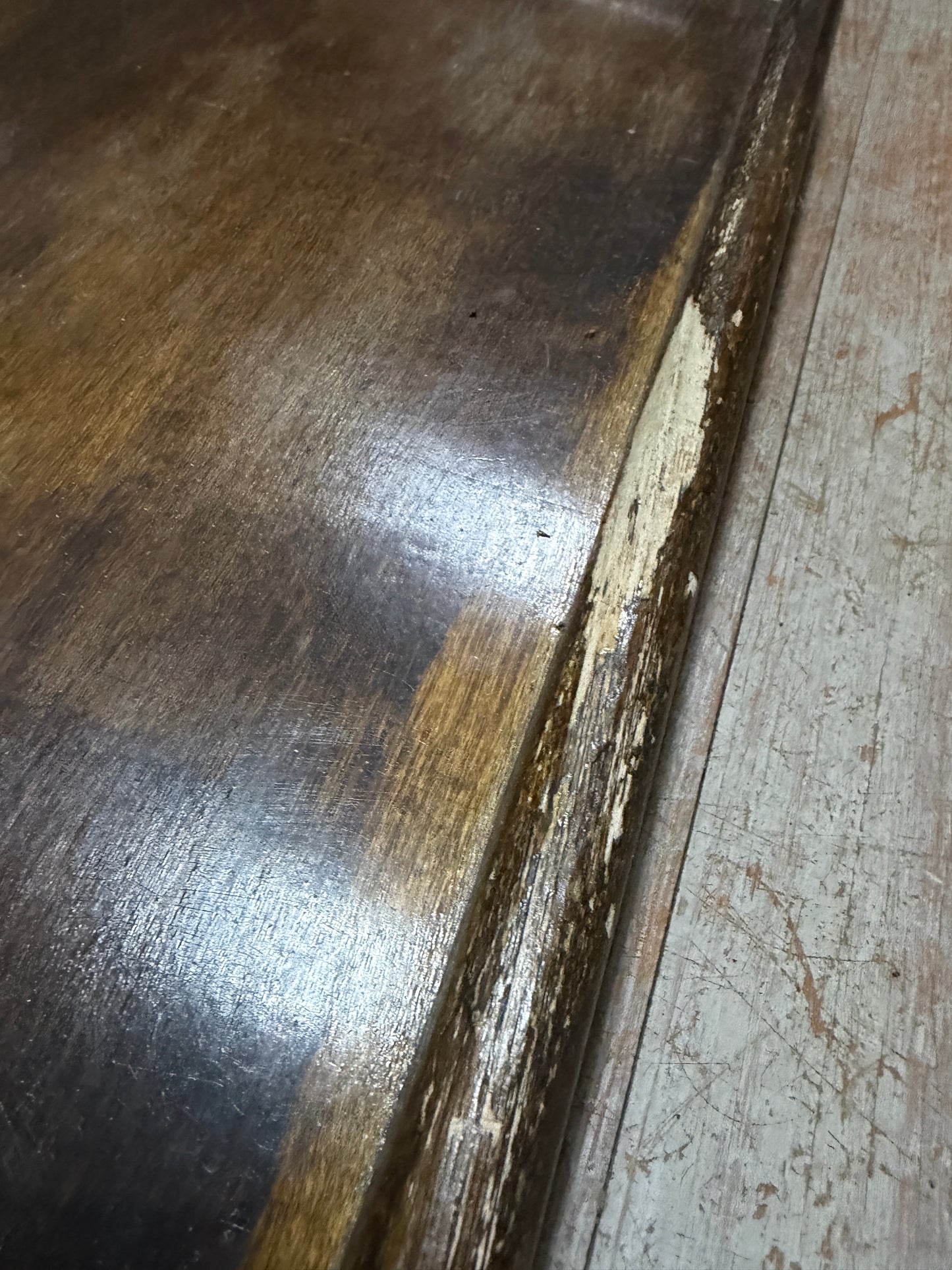 Dark Varnished Cockpit Table - 24 1/4" Long x 13 1/2" Wide