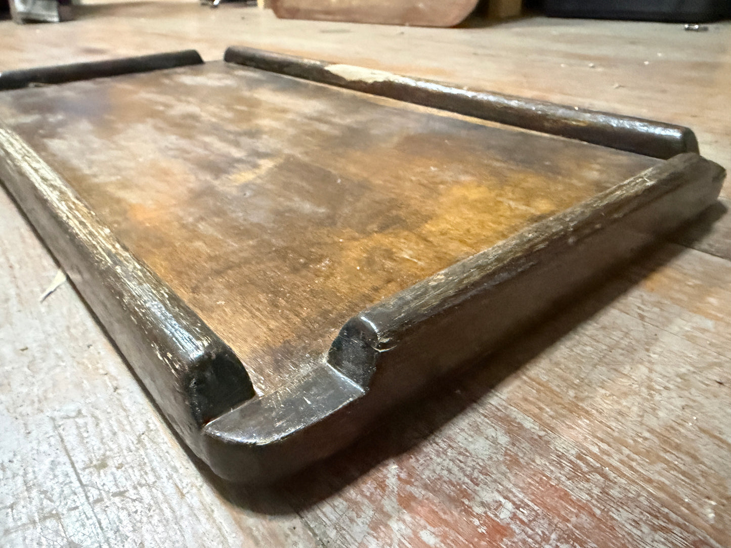 Dark Varnished Cockpit Table - 24 1/4" Long x 13 1/2" Wide