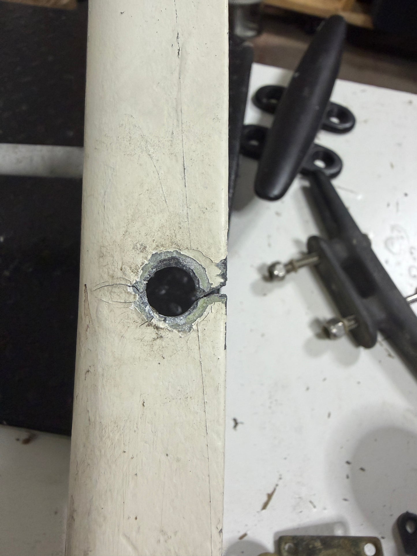 Aluminum Radar Mount - Mounting Area is 16 1/2" Long x 6 1/8" Inside Diameter
