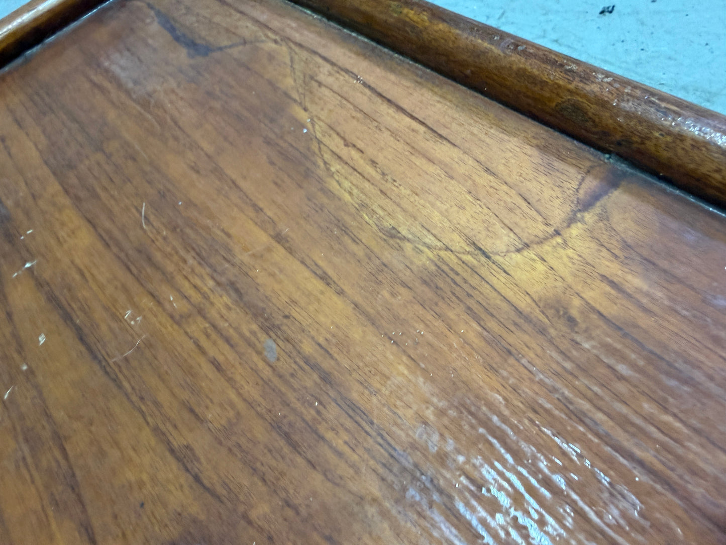 Varnished Cockpit Table - 24 1/4" Long x 13 1/2" Wide