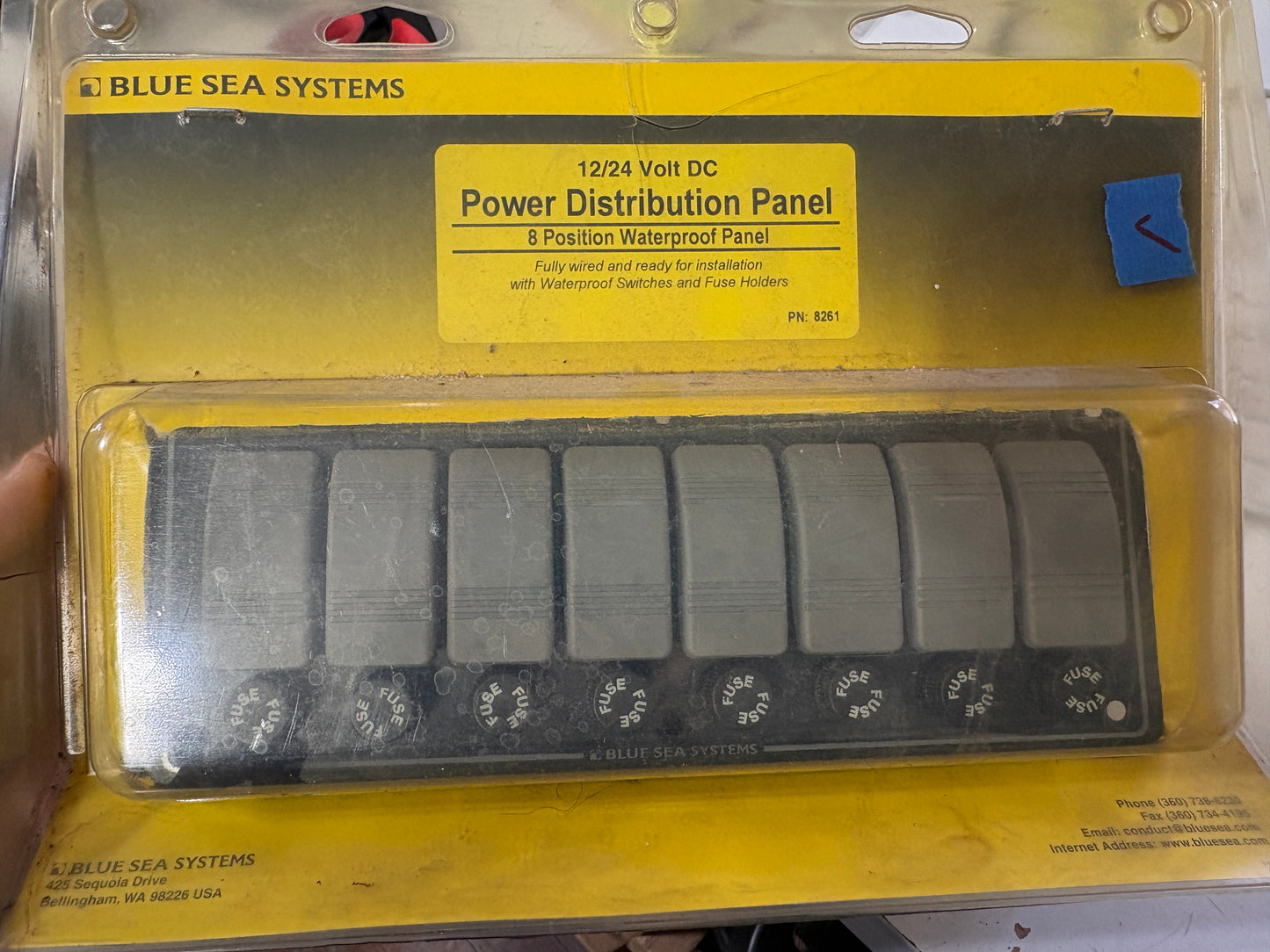 Blue Seas Systems Power Distribution Panel 12/24 Volt DC NEW