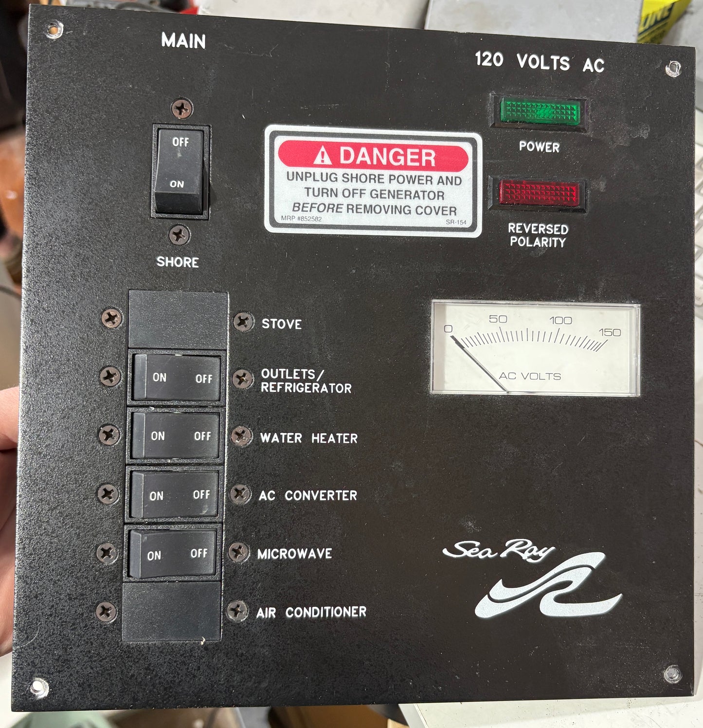 Sea Ray 120 Volts AC Panel