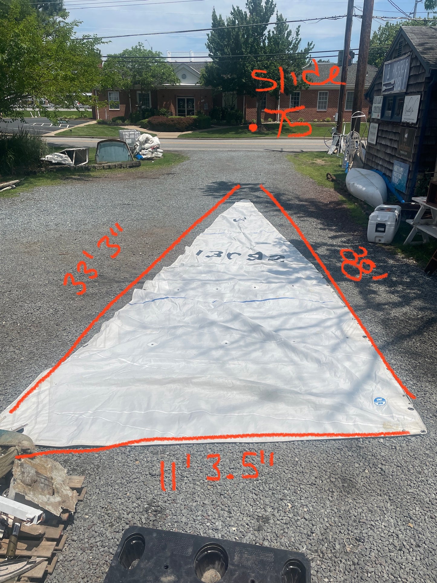 Cal 29 Sail 38’ x 33’ 3” x 11’ 3.5”