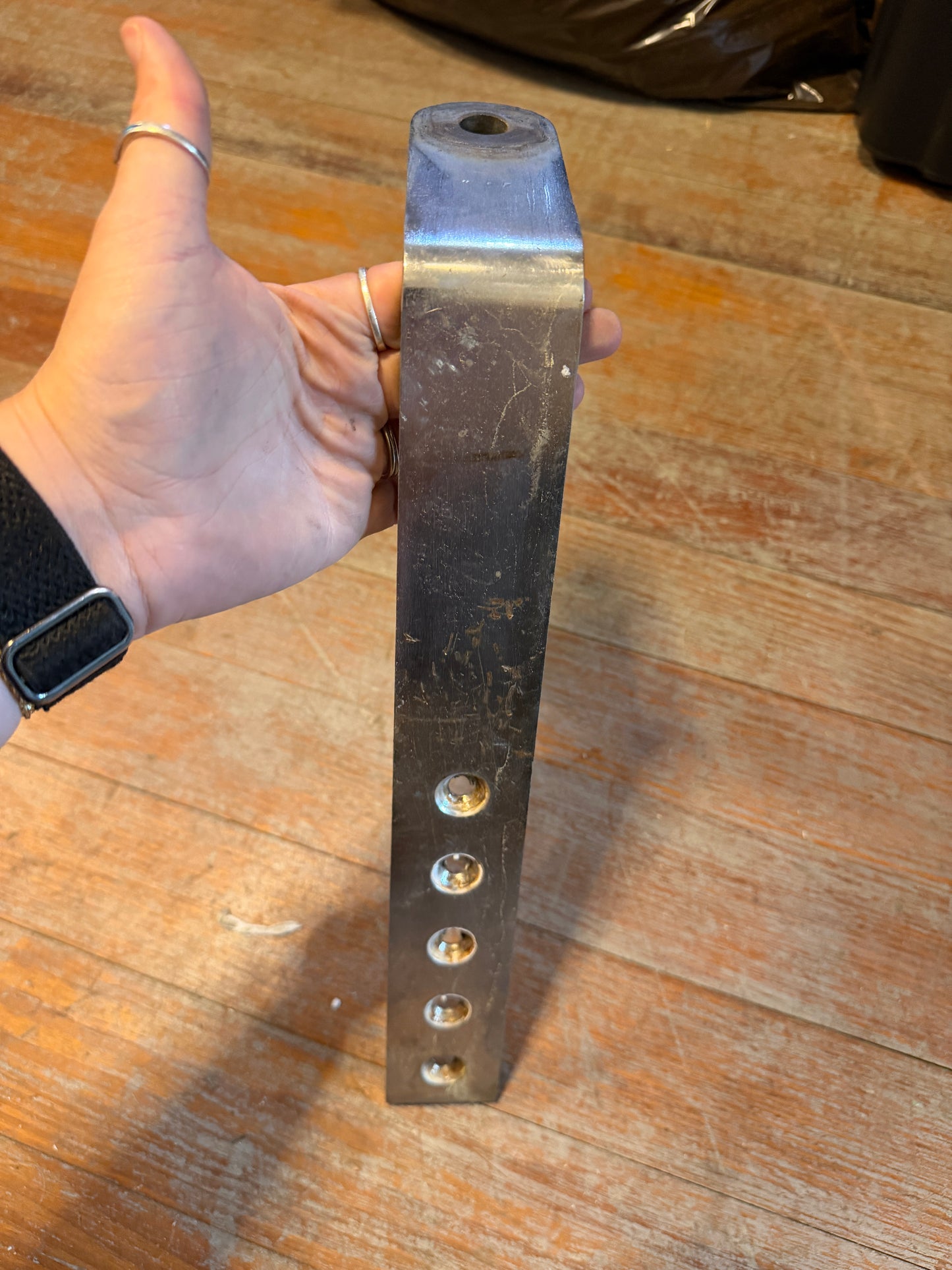Large Stainless Steel Bow Strap - 14" Length