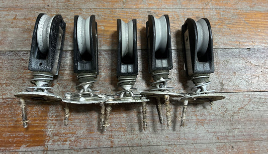 Lot of 5 -Lewmar England Size 2 Spring-Loaded Blocks - Humphries IOR