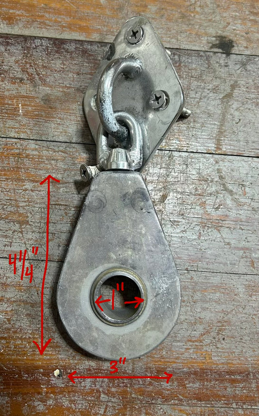 Stainless Steel Deck-Mount w/ Single Block and swivel shackle Humphries IOR