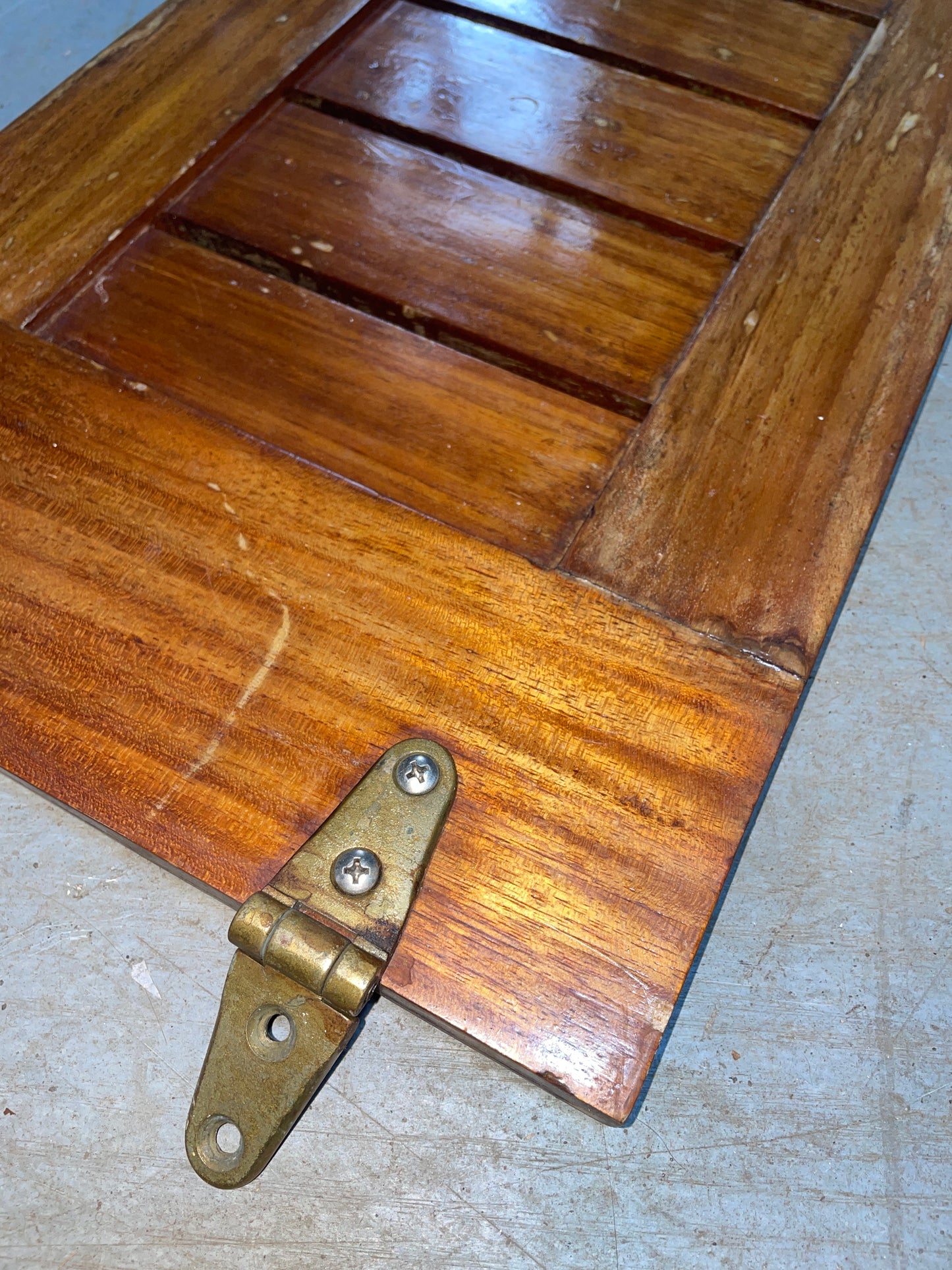 Cabo Rico 38 Paneled Interior Door - Varnish Issue - Broken Hinge