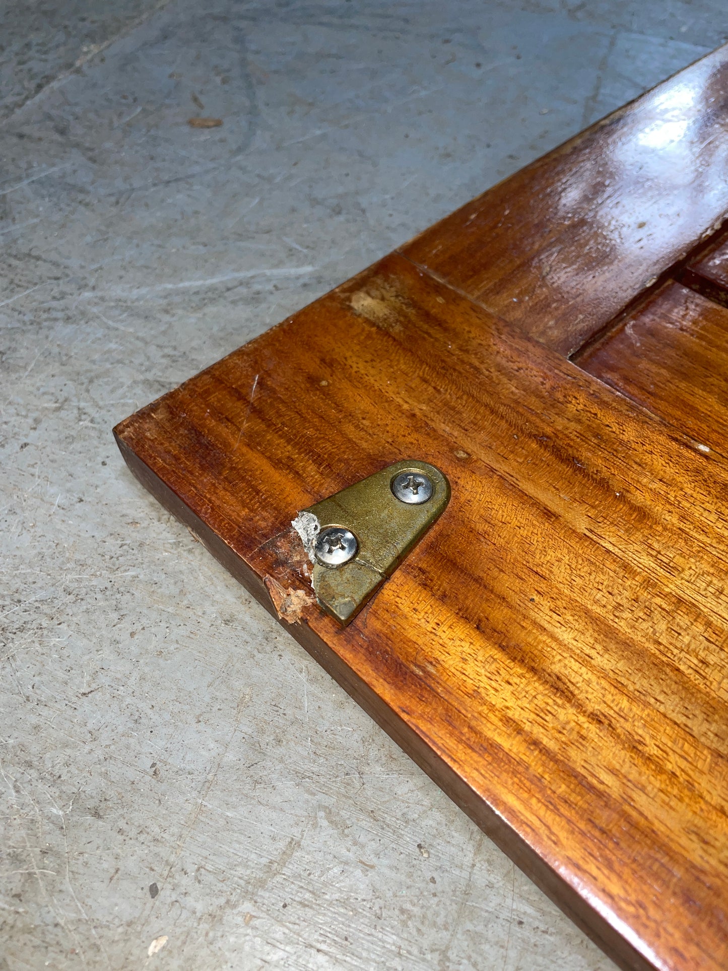 Cabo Rico 38 Paneled Interior Door - Varnish Issue - Broken Hinge