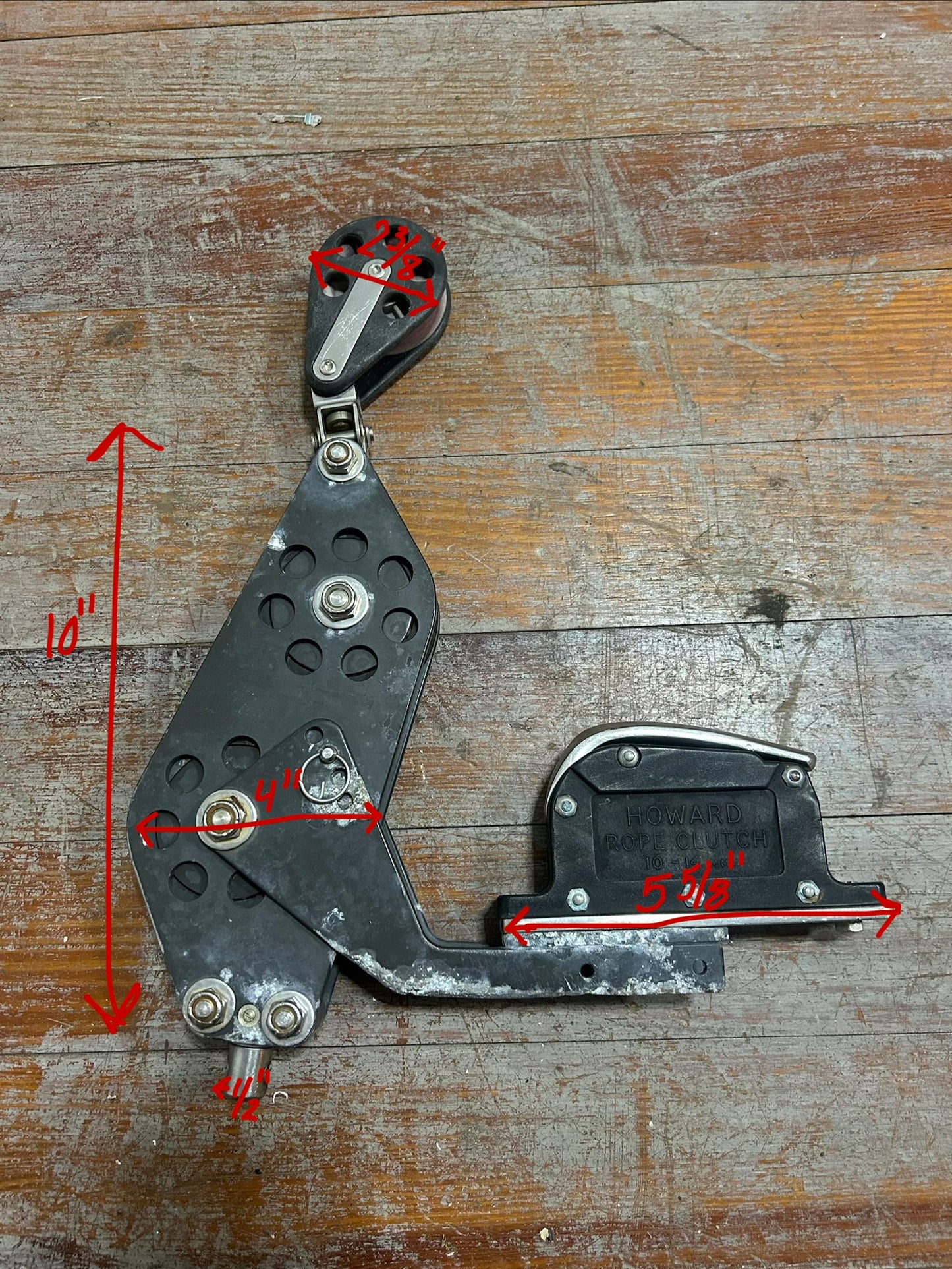 Howard Rope Clutch w/ Fiddle Block & Lead Arm Assembly
