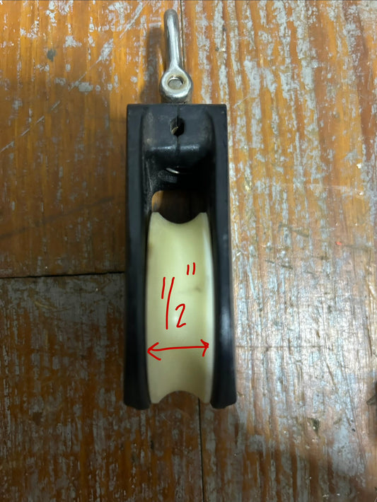 Lewmar Size 1 Single Block w/ Shackle - 1/2" Line - Humphries IOR