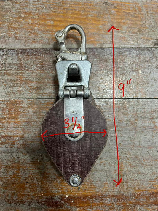 Gibb Snatch Block w/ Snap Shackle – 3/4” Line Tufnol Sheave