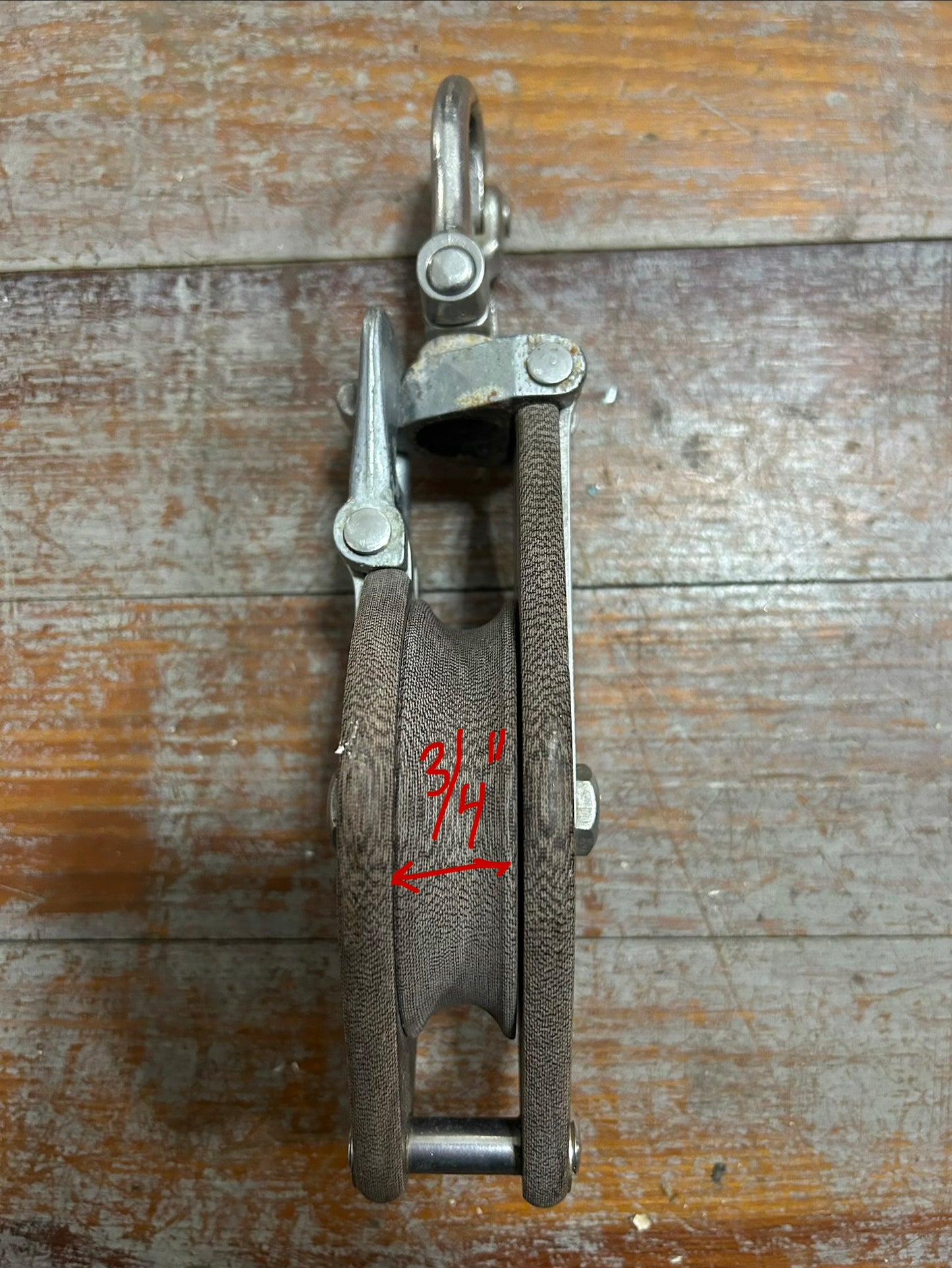 Gibb Snatch Block w/ Snap Shackle – 3/4” Line Tufnol Sheave
