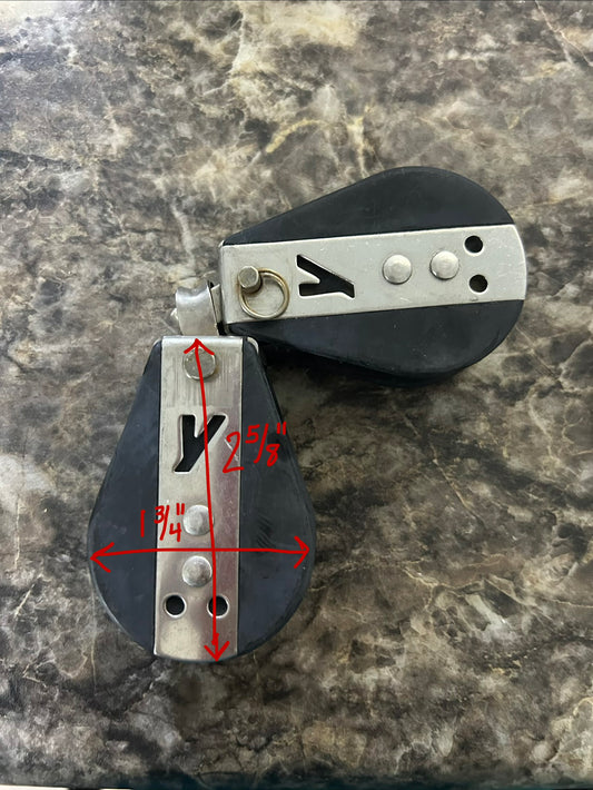 3/8" Line - Yale Block Assembly Pair – Connected Single Blocks  - Humphries IOR