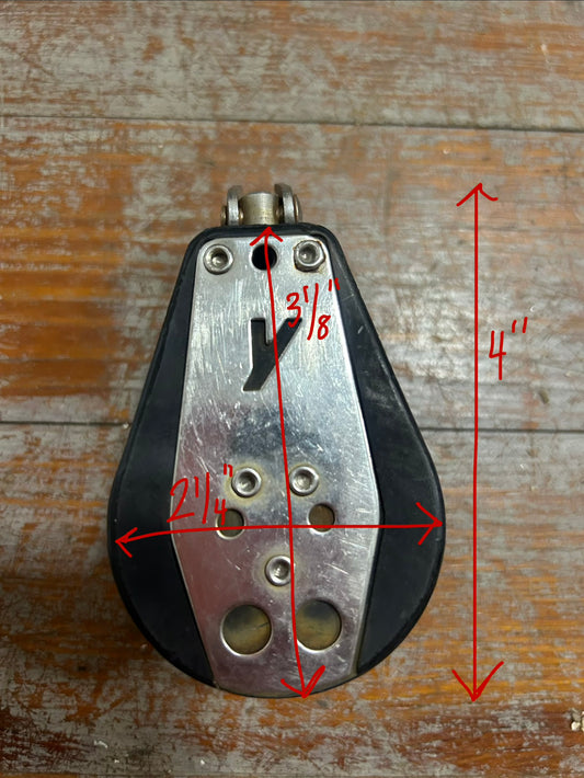 Yale Double Block– 2¼” Sheaves – ½” Line