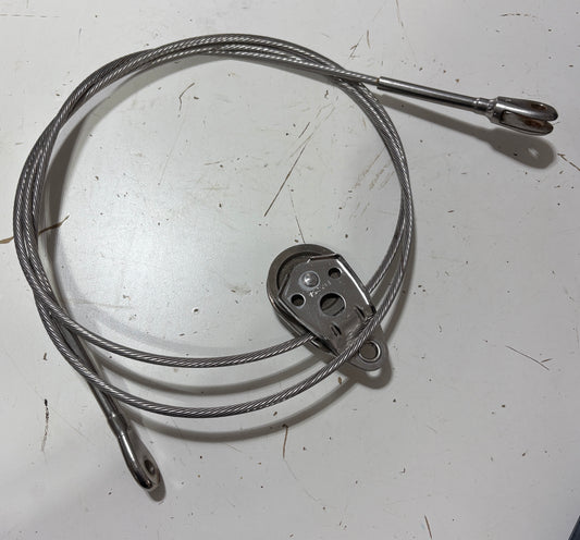72"  3/16" dia Cable with Fico  Block with 1 3/4" Sheave