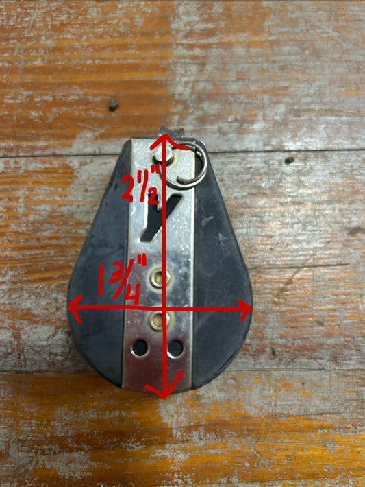 Yale Double Block w/ Becket – 1/2” Sheaves  - Humphries IOR